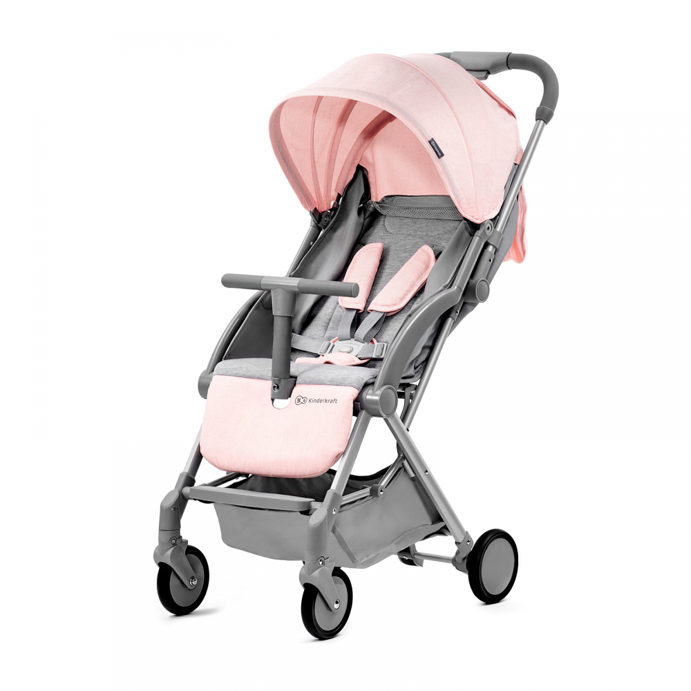 Kinderkraft Pilot Stroller | Pink | Compact Stroller | Light-Weight