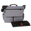 heather-grey-skip_hop-signature-dash-changing-bag-white-and-grey 1