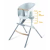 Beaba Up & Down High Chair - Grey & White 2