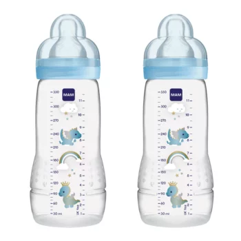 MAM Baby Bottle 330Ml - 2Pk - Boy