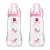 MAM Baby Bottle 330ml – 2 pack – Pink