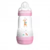 MAM Anti-Colic Self Sterilising Bottle Starter Set - Pink 1