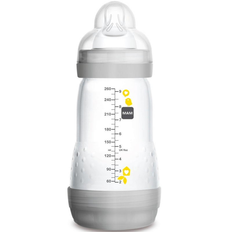 MAM Easy Start AntiColic 270ml Bottle X2 Grey Olivers BabyCare