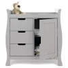 Obaby Stamford Sleigh Closed Changing Unit -Warm Grey 1