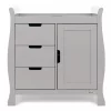 Obaby Stamford Sleigh Closed Changing Unit -Warm Grey