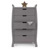 Obaby Stamford Tall Chest of Drawers - Taupe Grey 1