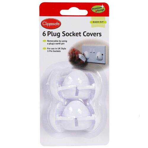 Clippasafe UK Plug Socket Covers – Baby Proofing Safety | 12 Pack