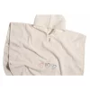 BabyDan Baby Bath Cape - Beige Hearts Design 1