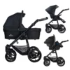 Venicci Soft Vento 3 in 1 Travel System - Black/ Black