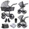 Venicci Shadow 3-in-1 Travel System (9 Piece Bundle) – Denim Grey