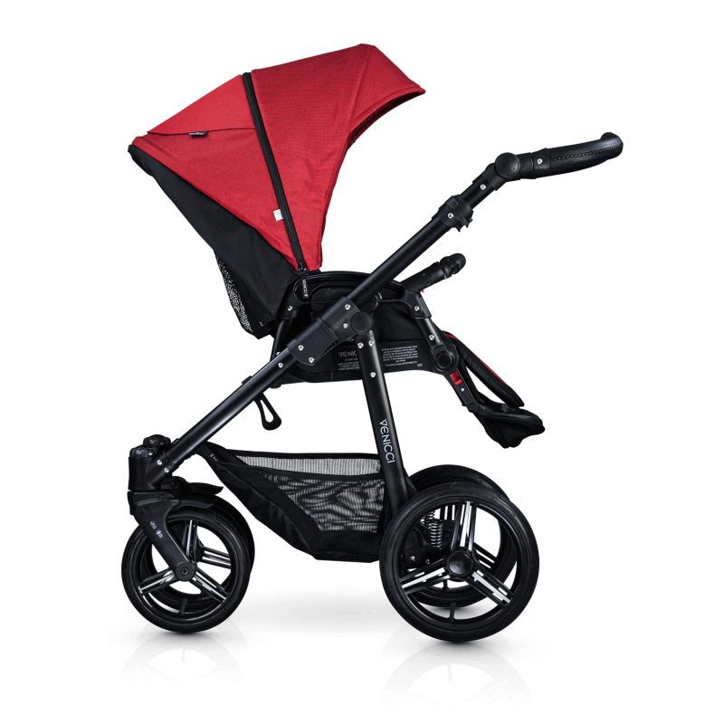 red venicci pram