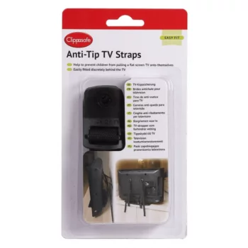 Clippasafe Anti-Tip TV Strap - 2 Pack