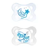 MAM Night 0+M Soother - Boy (Blue/White) 2