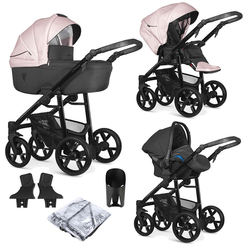 pink 3 in 1 travel system