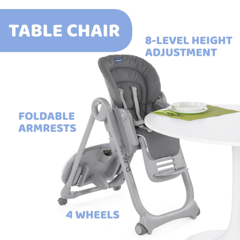 Chicco Polly Magic Relax Highchair - Graphite - Olivers BabyCare