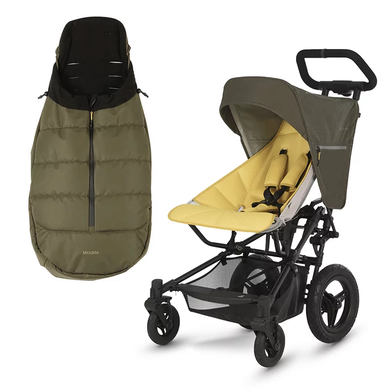 Micralite FastFold Stroller FREE Footmuff Khaki Saffron