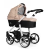 Venicci Soft Travel System Cream / White Pram