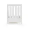 Obaby Stamford Luxe 3 piece room set- Cot- White- End View