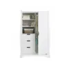 Obaby Stamford Luxe 3 piece room set- Double Wardrobe- White- lifestyle