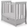 obaby stamford space saver cot warm grey