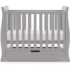 obaby stamford space saver cot warm grey 2