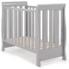 obaby stamford space saver cot warm grey 8