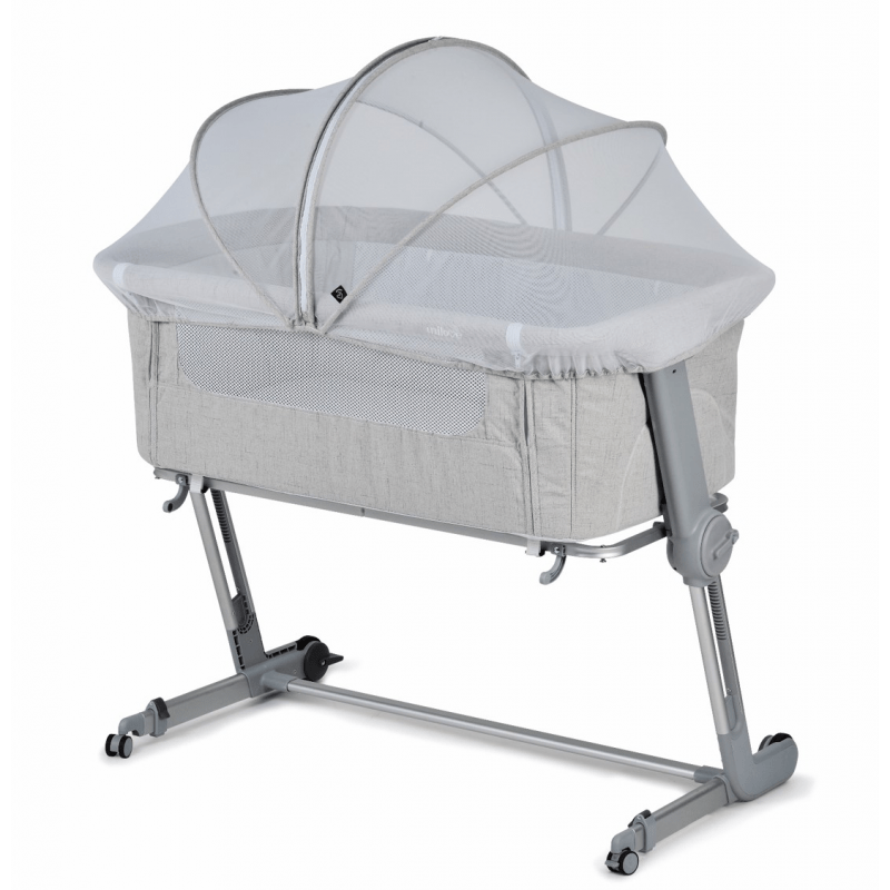 Unilove Hug Me Plus Bedside Crib - Shadow Grey - Olivers BabyCare