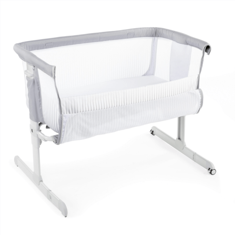 Chicco Next2Me Air Side-Sleeping Crib - Stone | Bedside Crib