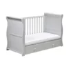 East Coast Nebraska Sleigh Cot Bed - Grey