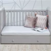 East Coast Nebraska Sleigh Cot Bed - Grey