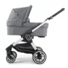 Emmaljunga NXT60 Carrycot Silver Lounge Navy