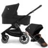 Emmaljunga NXT60 Carrycot and Seat Black Outdoor Black