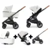 Emmaljunga NXT60 Travel System Outdoor Black White Leatherette