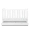 Coleby Cot Bed and Under Drawer white front