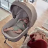 Inglesina Aptica System Quattro- Kensington Grey - Carry Cot Lifestyle