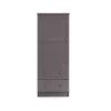 obaby single wardrobe taupe grey