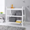 obaby stamford open changing unit white nursery