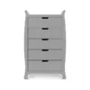 obaby stamford tall chest of drawers warm grey