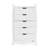 obaby stamford tall chest of drawers white