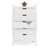 obaby stamford tall chest of drawers white open