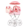 roma annie dolls pram pink all accessories