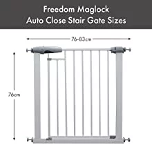Callowesse Magnetic Freedom Baby Gate Dimensions