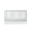 Ickle Bubba Grantham 3 Piece Set - Brushed White cot bed low