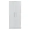 Ickle Bubba Grantham Mini 3 Piece Set - Brushed White double wardrobe