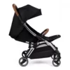 Ickle Bubba Gravity Auto Fold Stroller - Black seat down