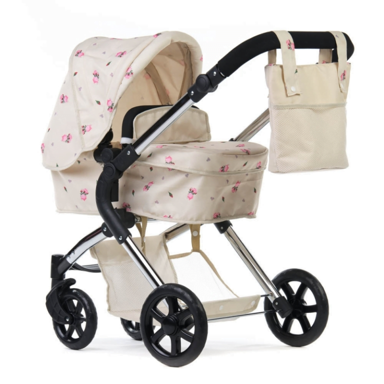 Roma Darcie Single Dolls Pram | Dolls Buggy | Childrens Toys | Pink Pram