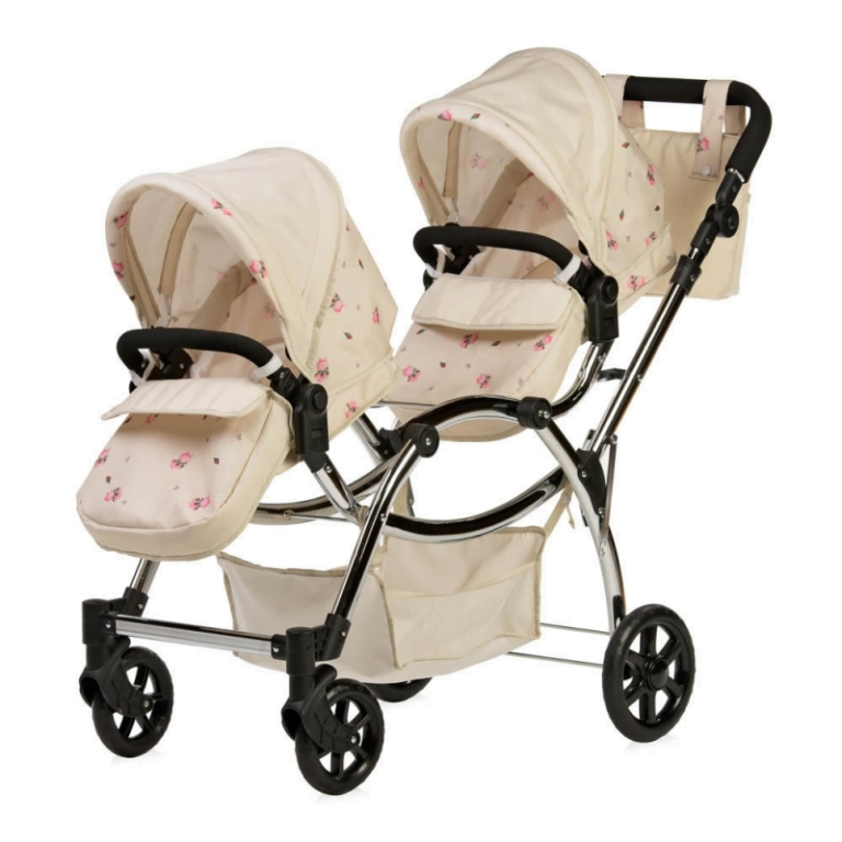 Roma Darcie Single Dolls Pram | Dolls Buggy | Childrens Toys | Pink Pram