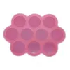 Callowesse Silicone Food Storage - Red - Top View with Lid