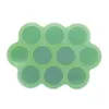 Callowesse Silicone Food Storage - Green - top view with lid