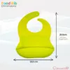 Callowesse Silicone Bib – Lime Green